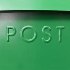 Green Contemporary Post Box With Lock -Garden Supply Discount Store green contemporary post box with lock