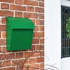 Green Contemporary Post Box With Lock -Garden Supply Discount Store green contemporary post box with lock 4