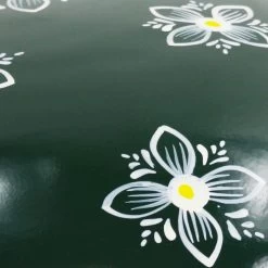 Green Hand Painted Steel Mushroom Sculpture -Garden Supply Discount Store green mushroom detail of handpainted pattern