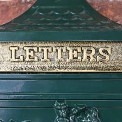 Green "Odell" Wall Mounted Post Box -Garden Supply Discount Store green odell wall mounted post box 3 1