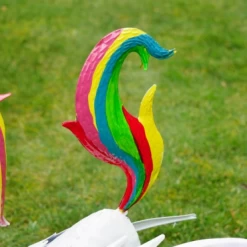 Hand-Painted Unicorn Garden Sculpture -Garden Supply Discount Store hand painted unicorn garden sculpture 7