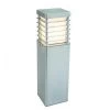 "Skyline" Galvanised Squared Modern Bollard Light- 49cm -Garden Supply Discount Store heavy duty steel low level bollard lights galvanised 1