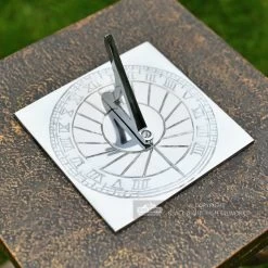 Bright Chrome 'Rising Sun' Sundial - 120mm -Garden Supply Discount Store hs024 rising sun sundial 120mm 4 dia bright chrome