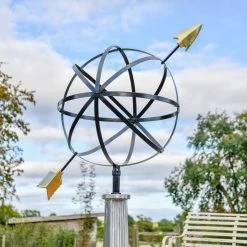 "Millennium Globe" Armillary - 196cm -Garden Supply Discount Store hs057 blk 3