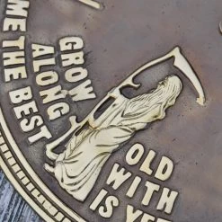 Antique Brass 'Old Father Time' Sundial - 290mm 12 Antique Brass 'Old Father Time' Sundial - 290mm -Garden Supply Discount Store hs070 a 0287 4