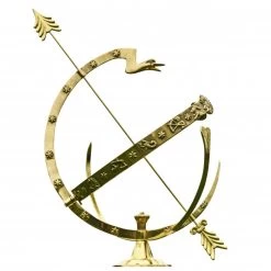 Polished Brass "Serpent" Armillary - 70cm -Garden Supply Discount Store hs080 b l 1