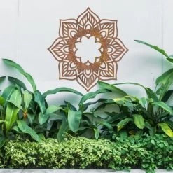 Rustic Mandala Wall Art -Garden Supply Discount Store indian mandela wall art rustic 4