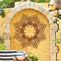 Rustic Mandala Wall Art -Garden Supply Discount Store indian mandela wall art rustic 7