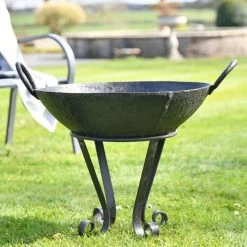 Iron Kadai Fire Bowl - 50cm -Garden Supply Discount Store iron kadai fire bowl 50cm 1