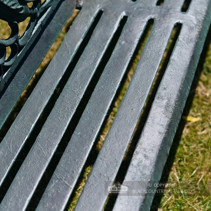 "Artemis" Large Ornate & Rustic Iron Bench 11 "Artemis" Large Ornate & Rustic Iron Bench - Image 9