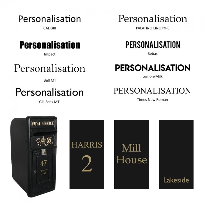 King George Rex Black Period Post Box 19 King George Rex Black Period Post Box - Image 17