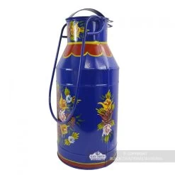 Large Blue Narrowboat Milk Churn - 45cm