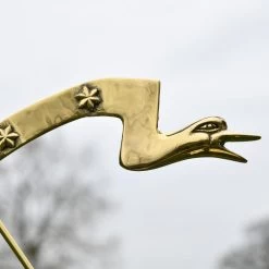 Polished Brass "Serpent" Armillary - 70cm -Garden Supply Discount Store large polished brass serpent armillary 670mm 4