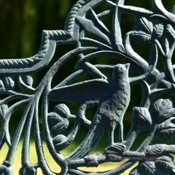 "Artemis" Large Ornate & Rustic Iron Bench 22 "Artemis" Large Ornate & Rustic Iron Bench -Garden Supply Discount Store large rustic artemis ornate bench close up