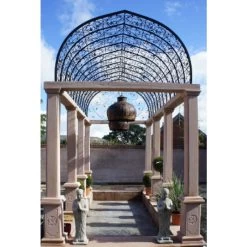 "Temple Of Peace" Garden Gazebo 11 "Temple Of Peace" Garden Gazebo -Garden Supply Discount Store large stone garden structure 1