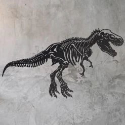 Black Large T-Rex Wall Art -Garden Supply Discount Store large trex wall art 1