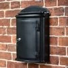 “Inkwell” Black York Post Box -Garden Supply Discount Store lb1002 blk inkwell black york post box