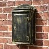 “Dusted Treasures” Antique Bronze Wall Mounted Post Box -Garden Supply Discount Store lb1002 dusted treasures antique bronze wall mounted post box