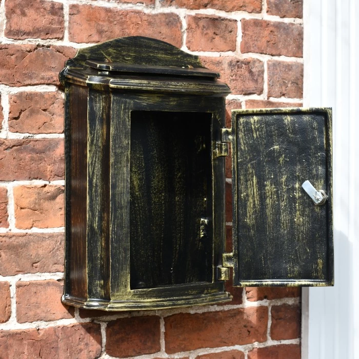 “Dusted Treasures” Antique Bronze Wall Mounted Post Box 7 “Dusted Treasures” Antique Bronze Wall Mounted Post Box - Image 5