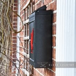 Deluxe Red "Liver Bird" Wall Mounted Post Box -Garden Supply Discount Store lb1009 liverbird blk liver bird post box 3
