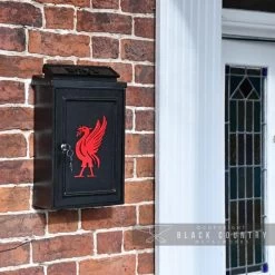 Deluxe Red "Liver Bird" Wall Mounted Post Box -Garden Supply Discount Store lb1009 liverbird blk liver bird post box 7