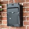 "Mulrose" Slim Wall Mounted Post Box 1 "Mulrose" Slim Wall Mounted Post Box -Garden Supply Discount Store lb1010 s blk mulrose slim wall mounted post box