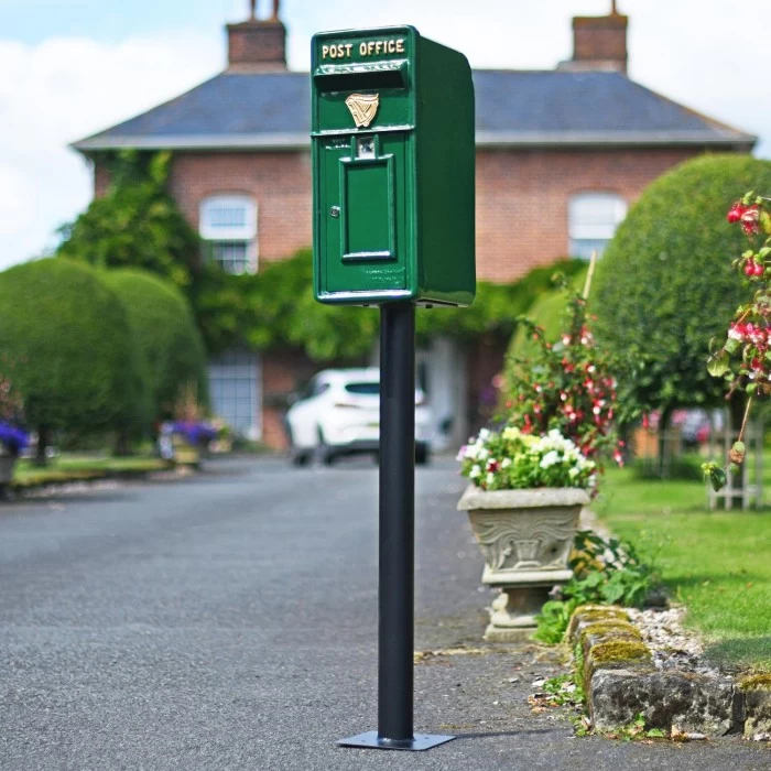 Irish Harp Post And Parcel Box With Column - Image 2