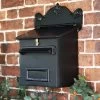 Black Goldhay Secure Post And Parcel Box -Garden Supply Discount Store lb1018 black on town house wall