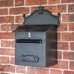 “Espresso” Black Goldhay Secure Post And Parcel Box