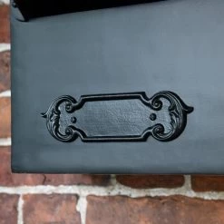 “Espresso” Black Goldhay Secure Post And Parcel Box -Garden Supply Discount Store lb1018 dlx blk 5 1