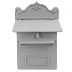 "Granite Grey" Goldhay Secure Post And Parcel Box -Garden Supply Discount Store lb1018 grey
