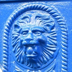 “Coastal Surf” Blue Camden Deluxe Post Box Free Standing Post Box -Garden Supply Discount Store lb1020 db dlx 5