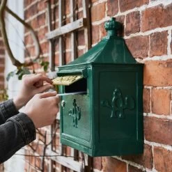Green "The Suffolk" Post Or Parcel Box -Garden Supply Discount Store lb1024. g 1