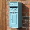 "Light Cove" Slim King George Post Box -Garden Supply Discount Store lb1027 blue slim line george post box on wall