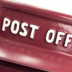 "Cherry Pie" Slim King George Post Box -Garden Supply Discount Store lb1027 cherry red 5