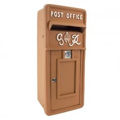 "Autumn Leaves" Slim King George Post Box -Garden Supply Discount Store lb1027 rustic