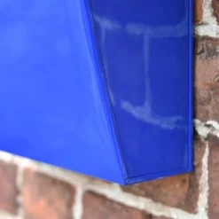 “Sapphire Lagoon” Dark Blue Contemporary Post Box With Lock -Garden Supply Discount Store lb1153.lock .db 4