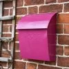 “Persian Summer” Bright Pink Contemporary Post Box With Lock -Garden Supply Discount Store lb1153.lock 2