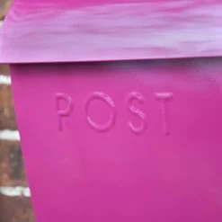 “Persian Summer” Bright Pink Contemporary Post Box With Lock 14 “Persian Summer” Bright Pink Contemporary Post Box With Lock -Garden Supply Discount Store lb1153.lock 4