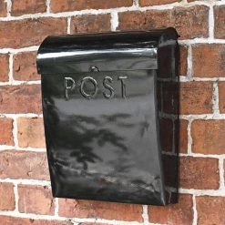 “Cityscape” Black Contemporary Post Box