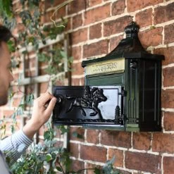 “Midnight" Black Huntington Wall Mounted Post Box 9 “Midnight" Black Huntington Wall Mounted Post Box -Garden Supply Discount Store lb1163 post box wall mounted 2
