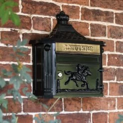 “Midnight" Black Huntington Wall Mounted Post Box 10 “Midnight" Black Huntington Wall Mounted Post Box -Garden Supply Discount Store lb1163 post box wall mounted 3