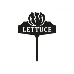 Black "Lettuce" Vegetable Label