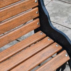 “Gambhira” Giraffe Garden Bench - Black -Garden Supply Discount Store lfd020 brn 7