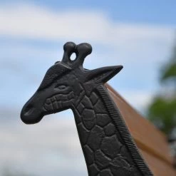 “Gambhira” Giraffe Garden Bench - Black -Garden Supply Discount Store lfd020 brn 8