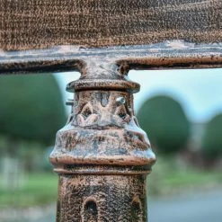 Antique Bronze Bollard With Sign -Garden Supply Discount Store lfd040 brz 4