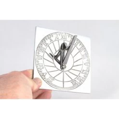 Bright Chrome 'Rising Sun' Sundial - 120mm -Garden Supply Discount Store lfin 12 1 1