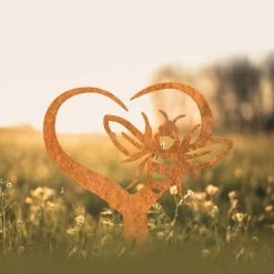 "Loving Nature" Bee Grave Marker Ground Spike In Rustic Finish 13 "Loving Nature" Bee Grave Marker Ground Spike In Rustic Finish -Garden Supply Discount Store loving nature bee grave marker ground spike in rustic finish 4