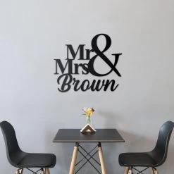 Mr & Mrs Personalised Wall Art -Garden Supply Discount Store mr mrs wall art 4