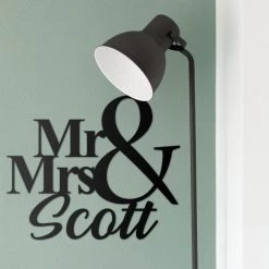 Mr & Mrs Personalised Wall Art -Garden Supply Discount Store mr mrs wall art 6